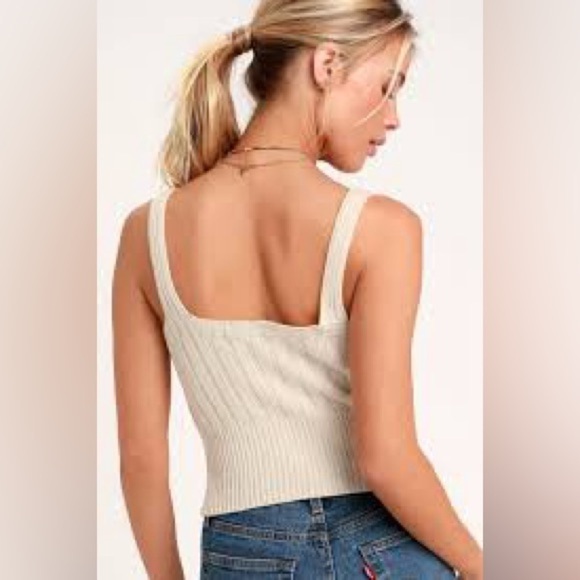 525 America X Revolve Cable Knit Cropped Tank Top - Picture 9 of 14